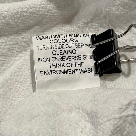 Top Gauze Y2K Boho Cottage Minimalist Soft Girl Embroidered Floral White 5XL - Picture 4 of 5